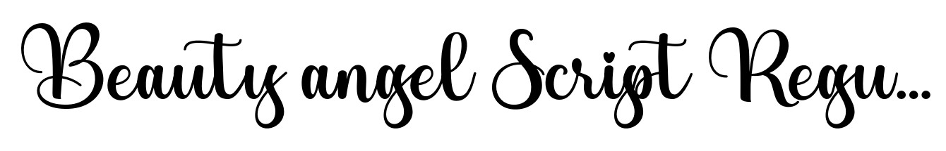Beauty angel Script Regular